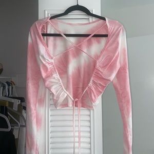 Princess Polly Open Back Long Sleeve Crop Top